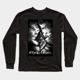 Jeepers creepers (black and white) Long Sleeve T-Shirt